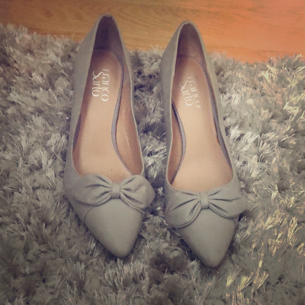 Franco sarto light gray heels